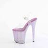 Pleaser - BEJEWELED808RRS Ankle strap sandal, Pole dance shoes - Lilac Product image